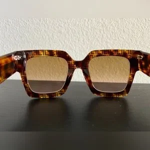 Fendi | Accessories | Fendi Bold Low Bridge Fit Havana  display picture 3